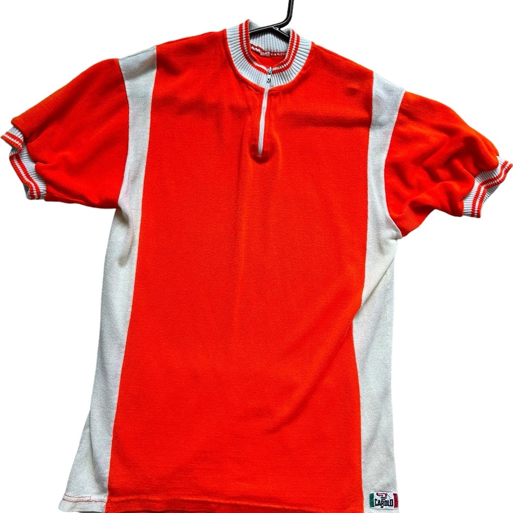 Vintage YMCA Orange and White Cycling Shirt
